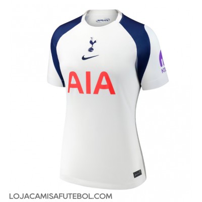 Camisa de Futebol Tottenham Hotspur Pedro Porro #23 Equipamento Principal Mulheres 2025-26 Manga Curta Camisa de Futebol Tottenham Hotspur Pedro Porro #23 Equipamento Principal Mulheres 2025-26 Manga Curta
